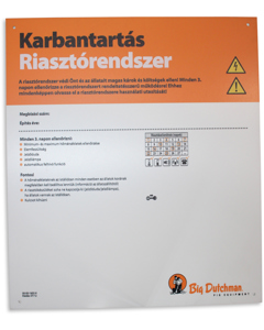 Wartungstafel H: Alarmsystem